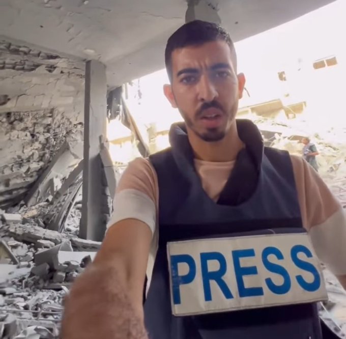 UNHumanWrongs's tweet photo. Journalist Saleh al-Faforawi is the latest victim of Israeli strikes on Rafah.

He has tragically been killed for the seventh time since the start of this conflict. https://t.co/sqLHvc7yoU