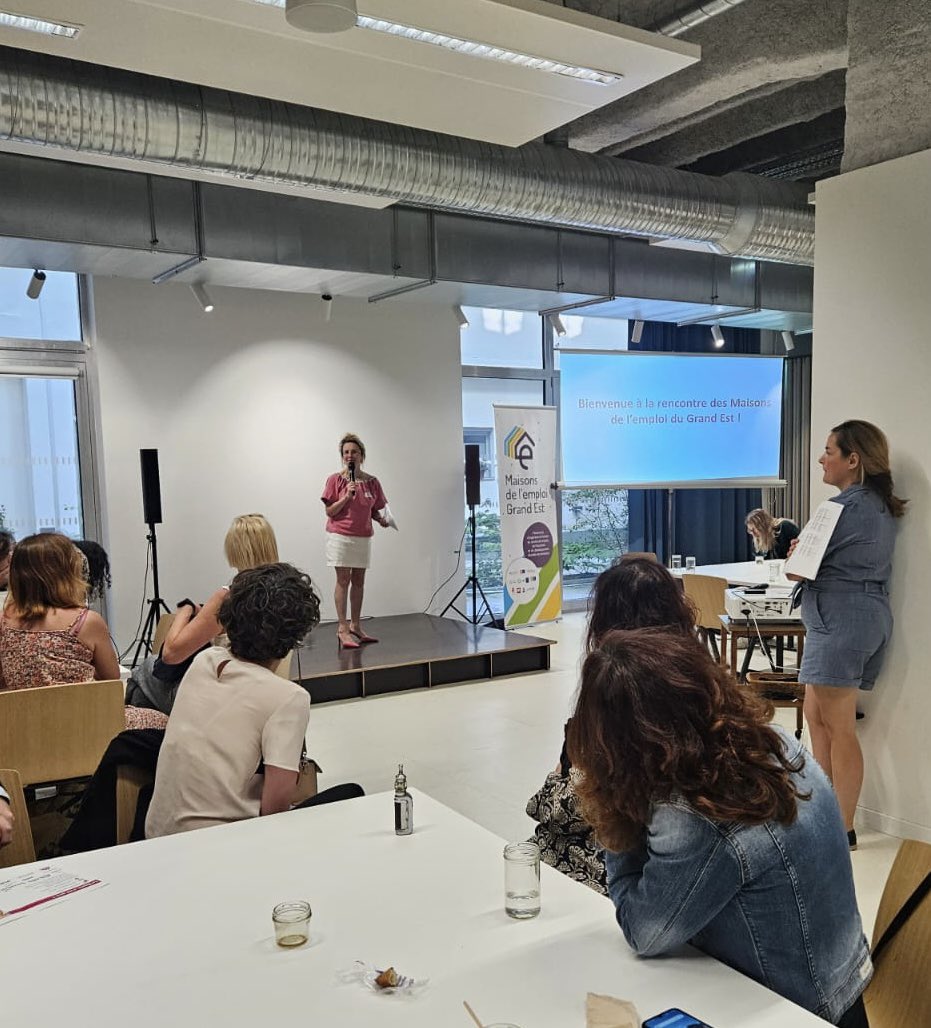 La <a href="/MDE_Strasbourg/">Maison de l'Emploi</a> accueillait aujourd’hui l’ensemble des pdts et équipes de ses homologues du Grand Est. Riches échanges sur tous les aspects de notre travail : animation des réseaux d’entreprises, impacts de la transition écologique, gestion des partenariats… #coopération