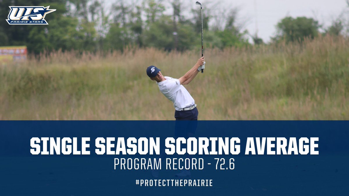 The 23-24 season saw BOTH single season scoring average records fall!

Sophomore Elaine Grant set the new record with her 75.9 scoring average

Sophomore Alex Seibal set the new record with his 72.6 scoring average
#protecttheprairie #uisgolf