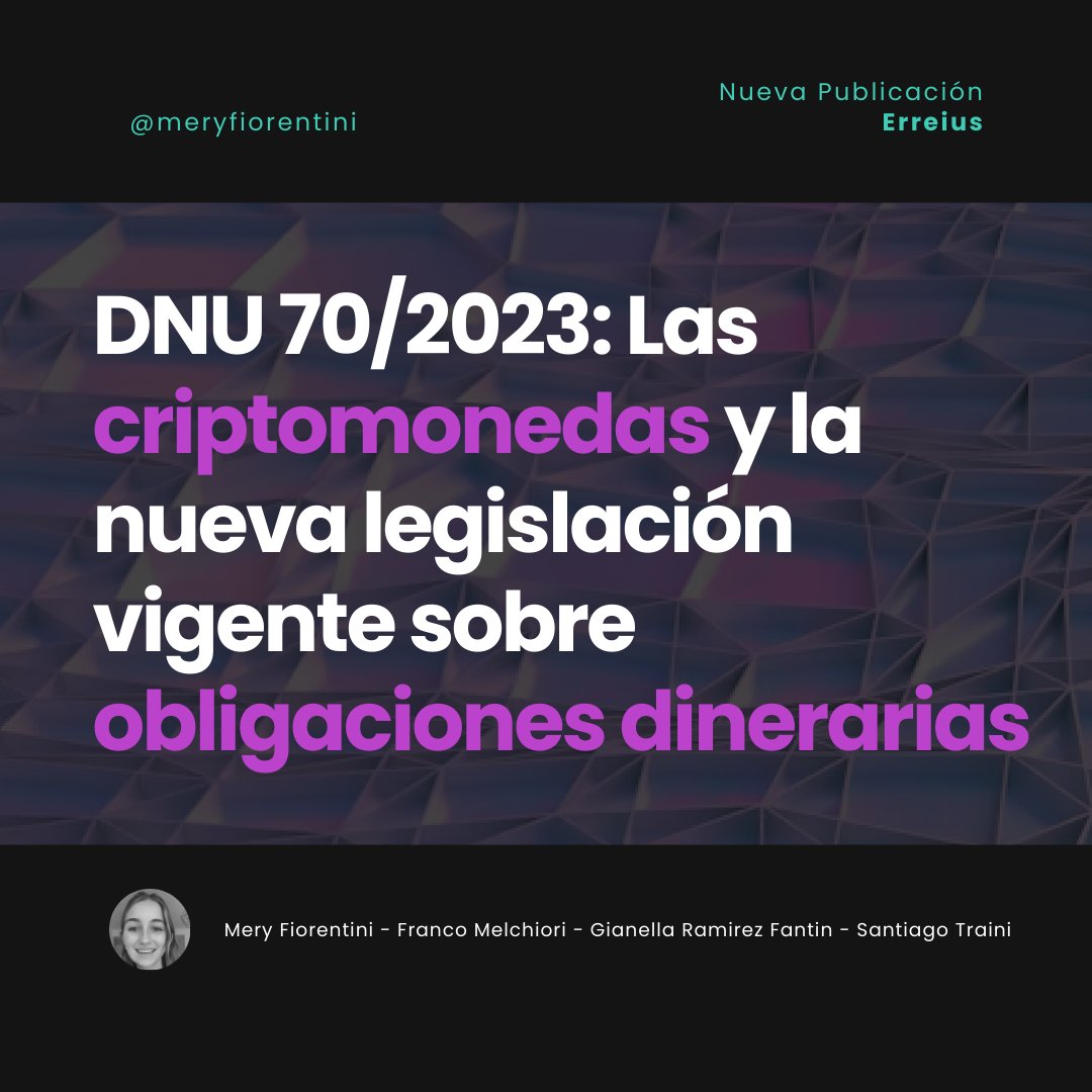 MI SEGUNDA PUBLICACION OFICIAL 😁

🗣 "Ratificamos y confirmamos que en la Argentina se podrán pactar contratos en bitcoin. También cualquier otra cripto y/o especie como kilos de novillo o litros de leche" — <a href="/DianaMondino/">Diana Mondino</a> 

¿Es cierto que se pueden pactar contratos en bitcoin,