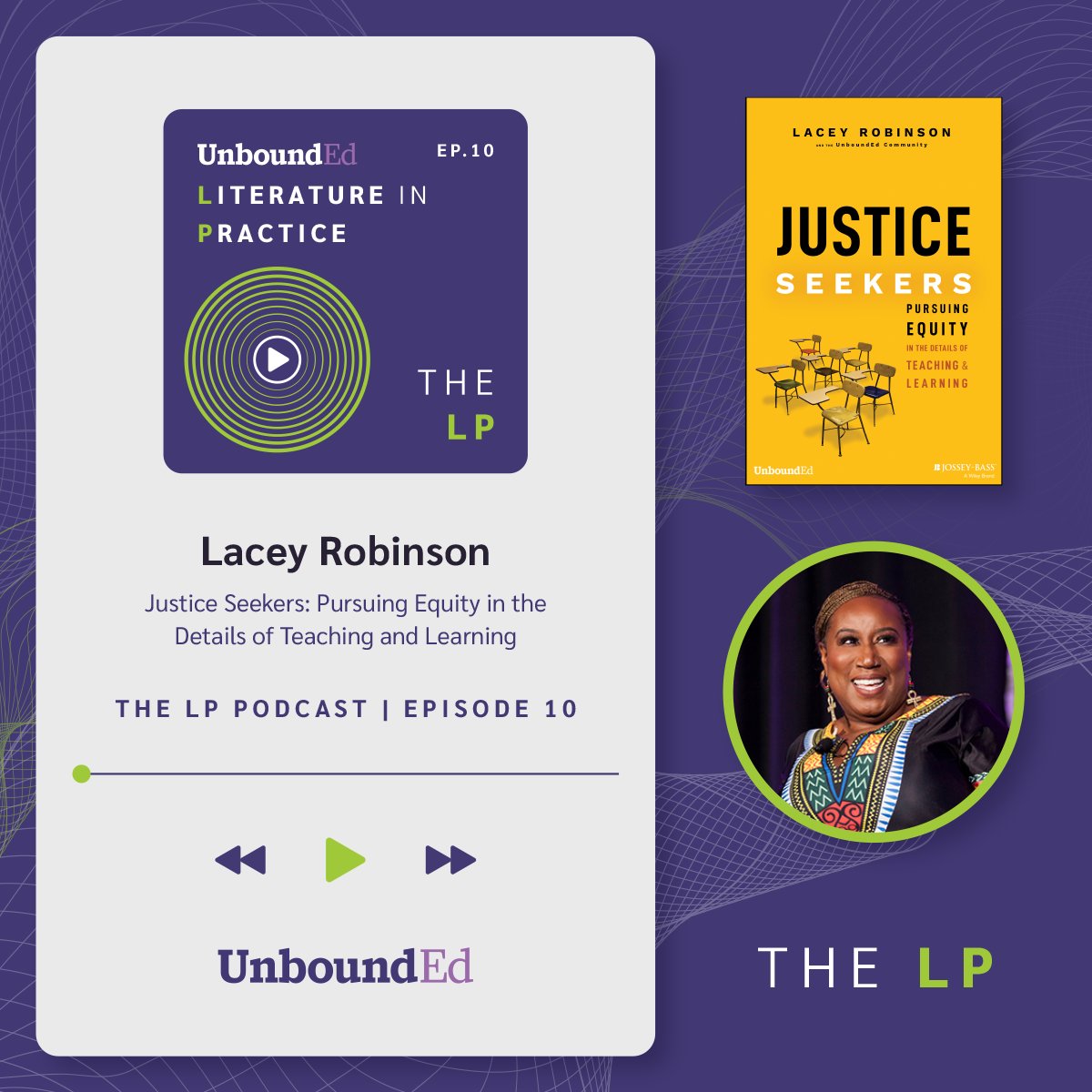 unboundedu's tweet photo. Celebrate "Justice Seekers!" 💜 Today, we're re-releasing episode 10 of The LP: Literature in Practice Podcast: Justice Seekers: Pursuing Equity in Teaching and Learning with Lacey Robinson.https://t.co/G96sRH3gQv
#JusticeSeekers #UnboundEd #LaceyRobinson #GLEAM #EdTalk https://t.co/Dc2UrGF40t