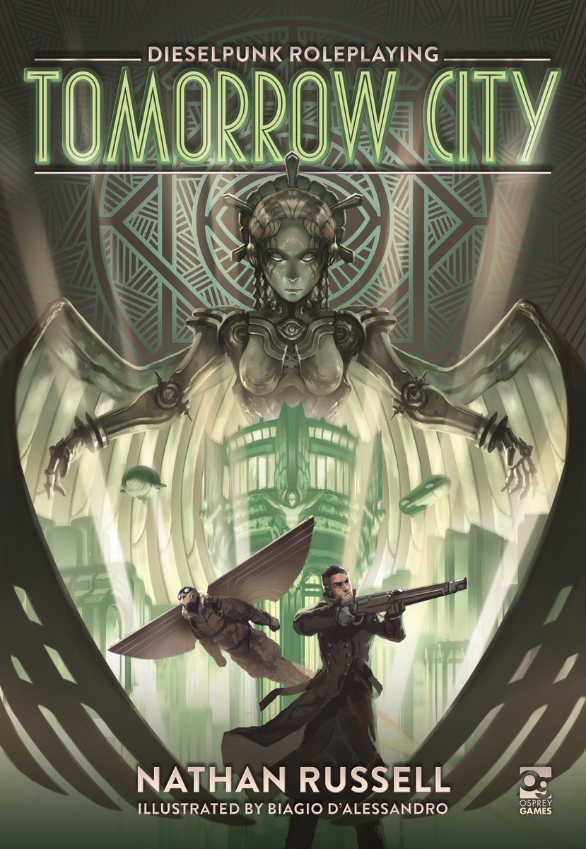 Osprey Games 🎲 (@ospreygames) on Twitter photo 📢 Tomorrow City: Dieselpunk Roleplaying has been nominated for Best Art, Cover in the <a href="/ENnies/">ENNIE Awards</a> 2024!
Huge & well-deserved congratulations to the artist <a href="/BiagioDAlessan2/">Biagio D'Alessandro</a> 👏👏
Next stop <a href="/Gen_Con/">Gen Con</a> for the award ceremony…
FULL SHORTLIST: bit.ly/4byADNA 📢 Tomorrow City: Dieselpunk Roleplaying has been nominated for Best Art, Cover in the <a href="/ENnies/">ENNIE Awards</a> 2024!
Huge & well-deserved congratulations to the artist <a href="/BiagioDAlessan2/">Biagio D'Alessandro</a> 👏👏
Next stop <a href="/Gen_Con/">Gen Con</a> for the award ceremony…
FULL SHORTLIST: bit.ly/4byADNA