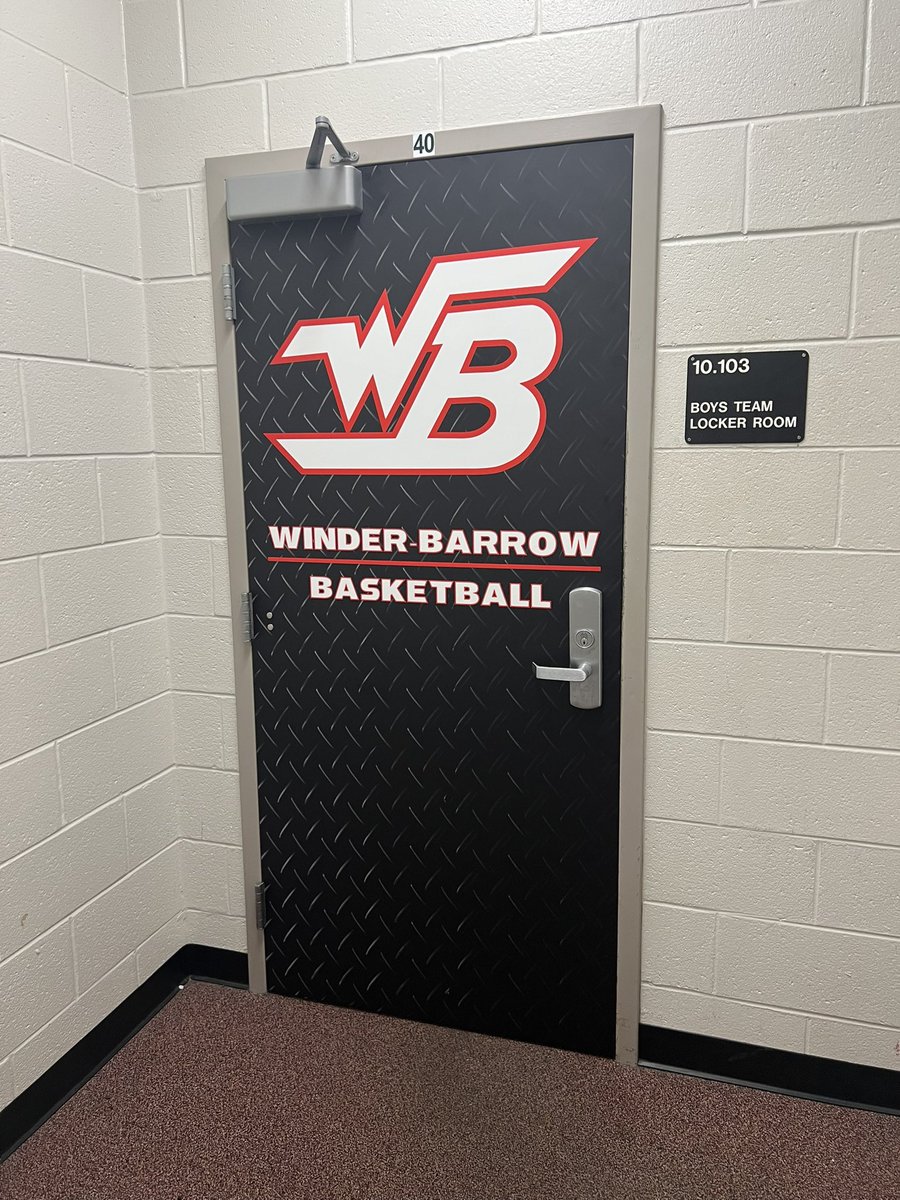 Big Shoutout to Winder-Barrow Football and Basketball for trusting us with their latest branding project!  Window Perf projects for football and door wraps for basketball!  Go Doggs!