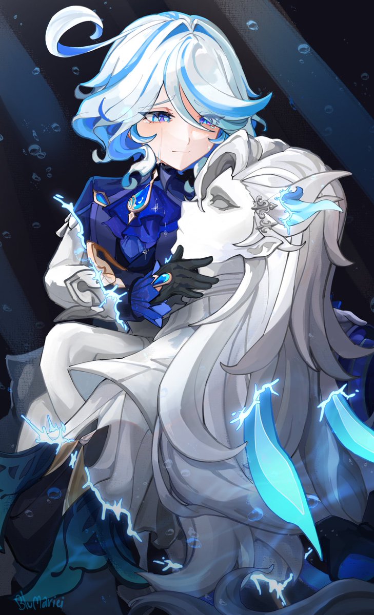 BluMariei's tweet photo. O’ For if the moon &amp; tides were to ever meet…
#NeuviFuri #genshinimpact https://t.co/FCR42bfsDD