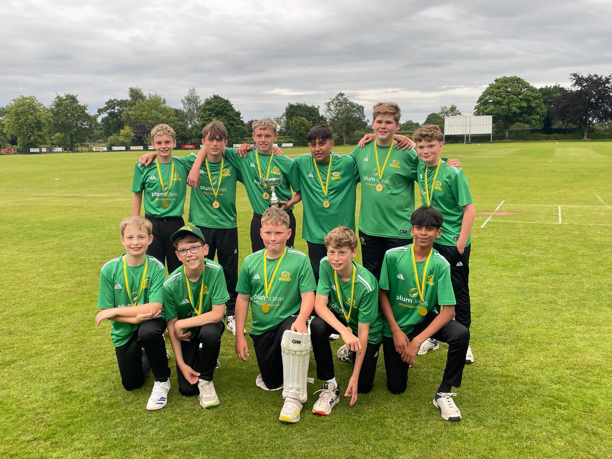 🏆CHAMPIONS🏆
Our Under 13s beat Moddershall &amp; Oulton by 45 runs and are Staffordshire County Cup Champions! We will now represent Staffordshire against Leicestershire, represented by Newtown Linfold. 

Up the 🦆ing Swin 💚💛