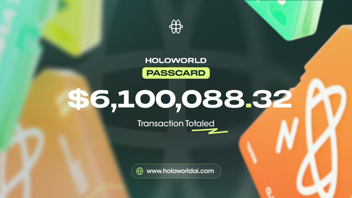 HoloworldAI's tweet photo. Holo Marketplace has now surpassed $6,000,000 in trading volume!

Now with live data directly on the marketplace https://t.co/3AU9Cw3KUR