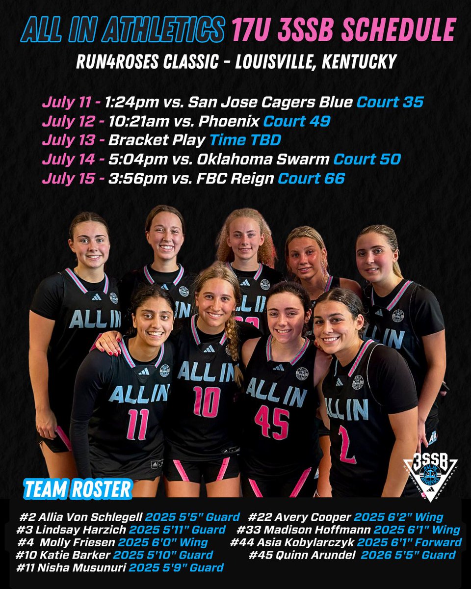 Come check out our 17U 3SSB squad at  <a href="/TFNsRun4Roses/">TFN's Run 4 Roses</a> in Louisville this week!