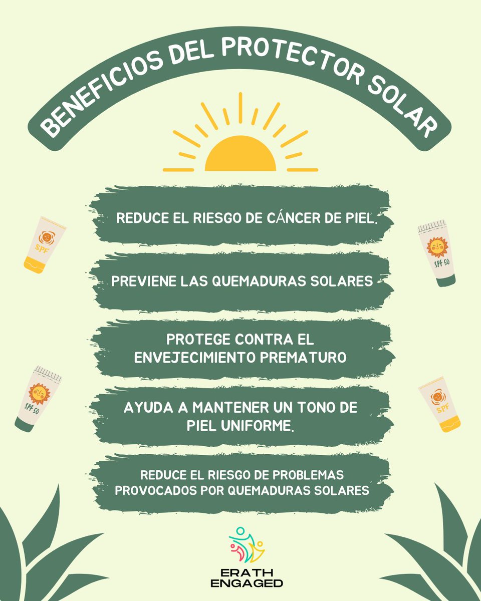 ErathEngaged's tweet photo. Recuerde, el protector solar es más eficaz cuando se usa junto con otras medidas de protección solar, como buscar sombra, usar ropa protectora y evitar las horas pico de sol (de 10 a. m. a 4 p. m.).

#ErathEngaged https://t.co/1j81kZbXI9