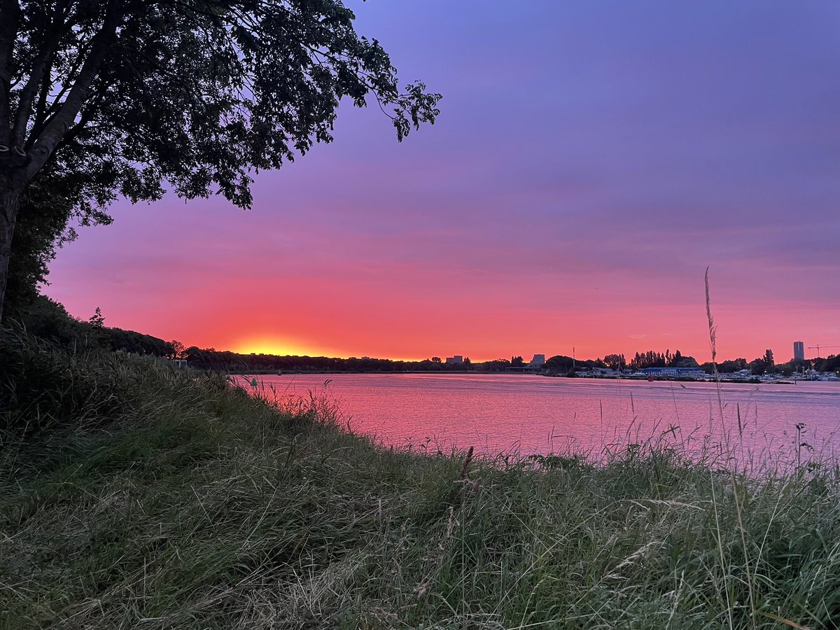 Mooi uitzicht onderweg naar huis