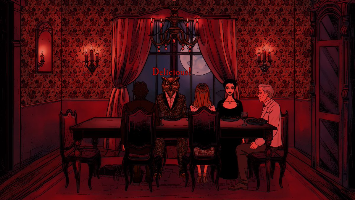 BoringSubDad's tweet image. It's #ScreenshotSaturday and @berrysandmints and I are making good progress with the visuals for Owl Observatory, the prequel to the surreal horror comedy adventure Dinner with an Owl.

🦉Wishlist now on Steam!