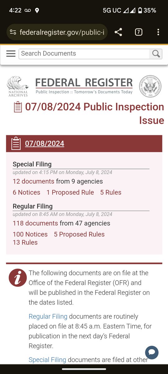 Guessing I'm not the only one checking this website today