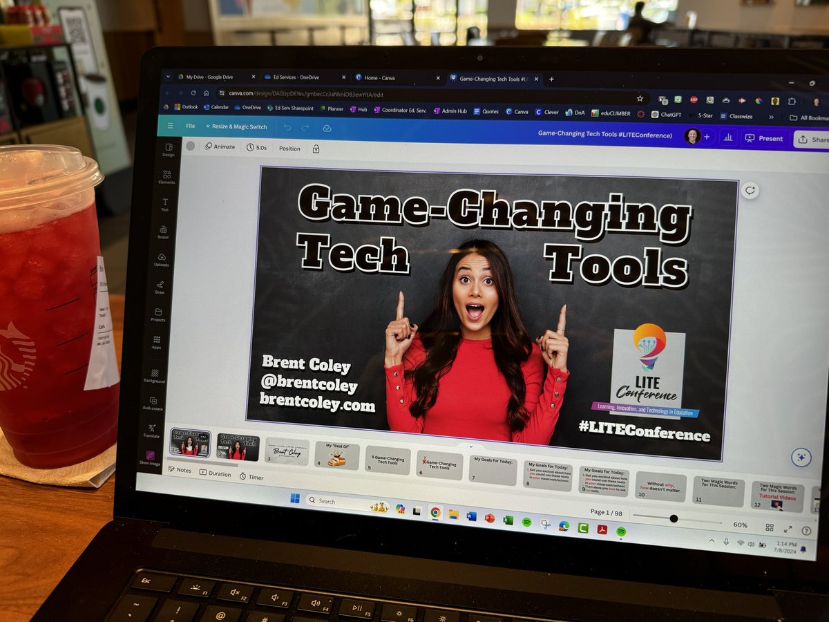 brentcoley's tweet photo. Putting the finishing touches on my #LITEConference presentation. If you’re attending the conference, join me Wednesday at 2pm in Citrus 5 for a “Best of” session when I’ll share some of my favorite tech tools & PRACTICAL ways to use them.
https://t.co/sFkHO8P3vK
#IACUE
@IACUE https://t.co/bhjefa8R0m