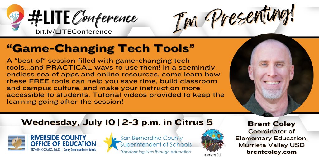 brentcoley's tweet photo. Putting the finishing touches on my #LITEConference presentation. If you’re attending the conference, join me Wednesday at 2pm in Citrus 5 for a “Best of” session when I’ll share some of my favorite tech tools & PRACTICAL ways to use them.
https://t.co/sFkHO8P3vK
#IACUE
@IACUE https://t.co/bhjefa8R0m