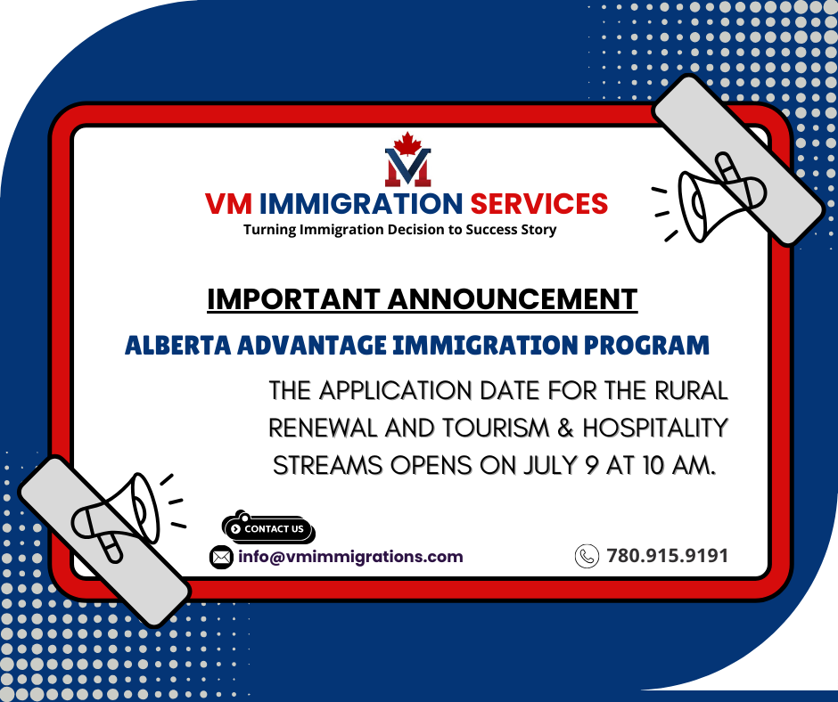 VMimmigration's tweet photo. We're here to help you navigate the updates and make informed decisions about your immigration journey. 🌐💬

#canadaimmigration #permanentresidency #aaip #july9 #tourism #hospitality #10am #immigration #vmimmigrationservices #edmonton #alberta #canada https://t.co/wxph1wKtvW