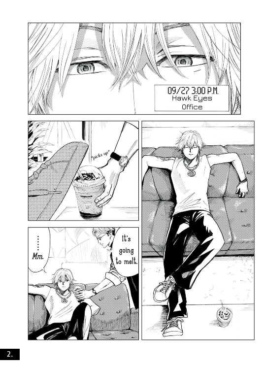 CH4MP4GNEG0LD's tweet photo. [Hundred Note Manga: Hawk Eyes] [ENG TL Preview]
===
First few pages of the Hawk Eyes manga Case 01: The Corpse Rises] as I work on it. 
(The original version will be linked in the replies, pls check that out if ya wish!) 
#hundrednote https://t.co/DeCBxYYCw6