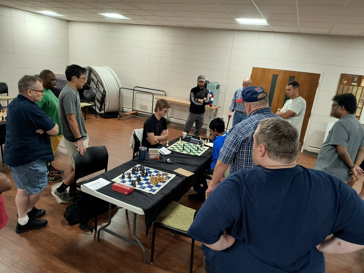 IndyChessClub's tweet photo. Our 'Merica Melee tournament Sat. had 53 players competing for the $1,080 prize pool!  Congrats to Josh Smith on passing 2000 again and winning the 1800+ section.  See all winners: https://t.co/xiOyGaAue4 https://t.co/ytH8oOxaj1