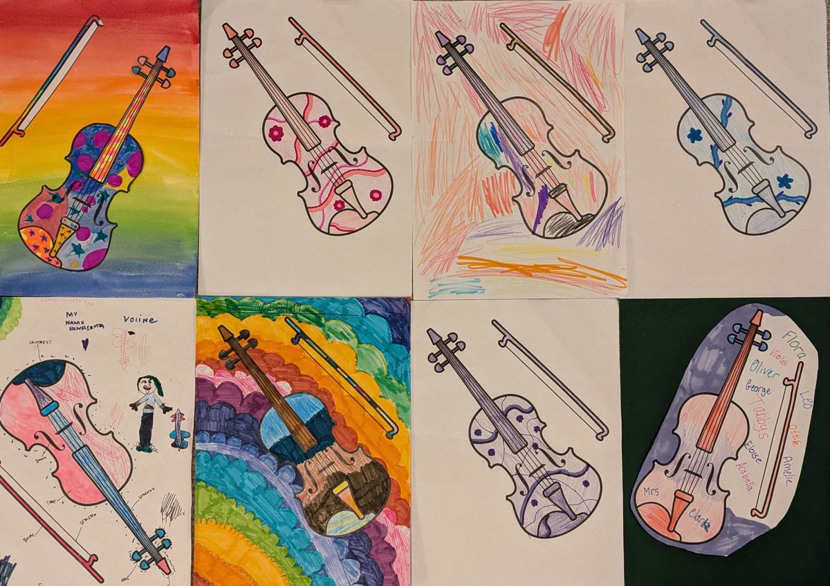 Here’s some sunny artwork created by our violinists and viola players <a href="/beaudesertpark/">Beaudesert Park</a>
