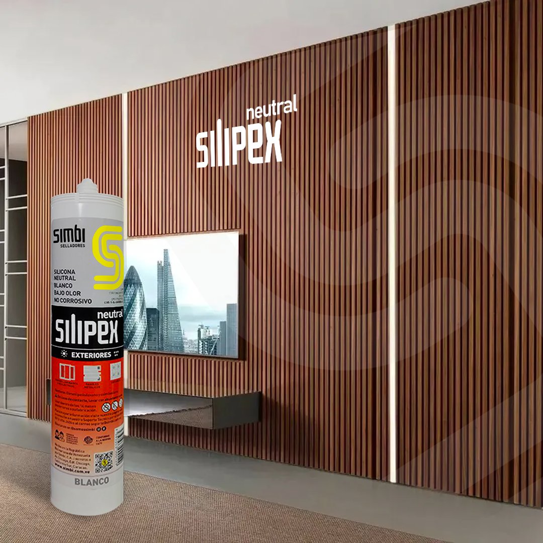 Somossimbi's tweet photo. 🌟 El Silipex Neutral es el sellador ideal para wallpanels. 100% silicona, sin corrosión y con un olor bajo para un ambiente más agradable. #SimbiCA https://t.co/DnObX8BkXh