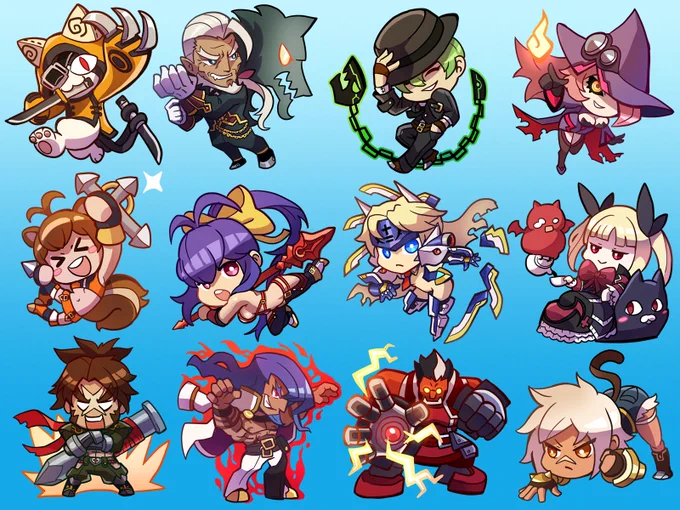 More Blazblue chibis. #Blazblue
