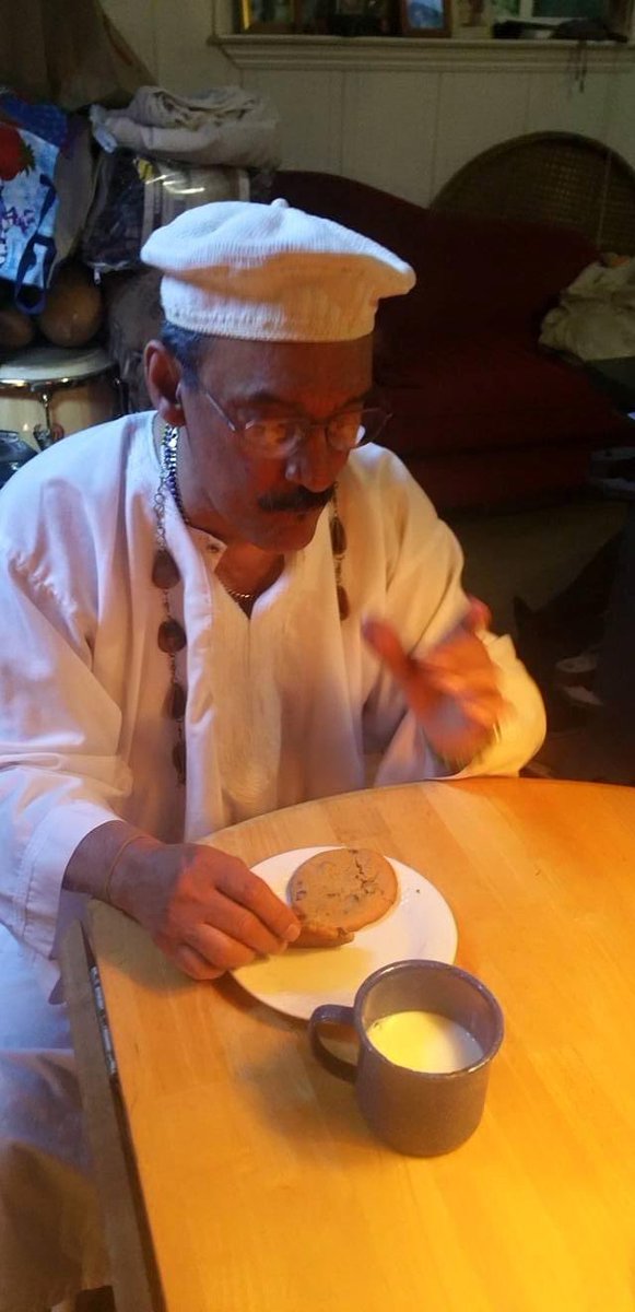 Jacksta's tweet photo. This came up on my Memories. A day when you were making an Esu. You were taking a break to have cookies and milk. I miss you so much #grief #LossOfSpouse https://t.co/C7x8CdAy7I