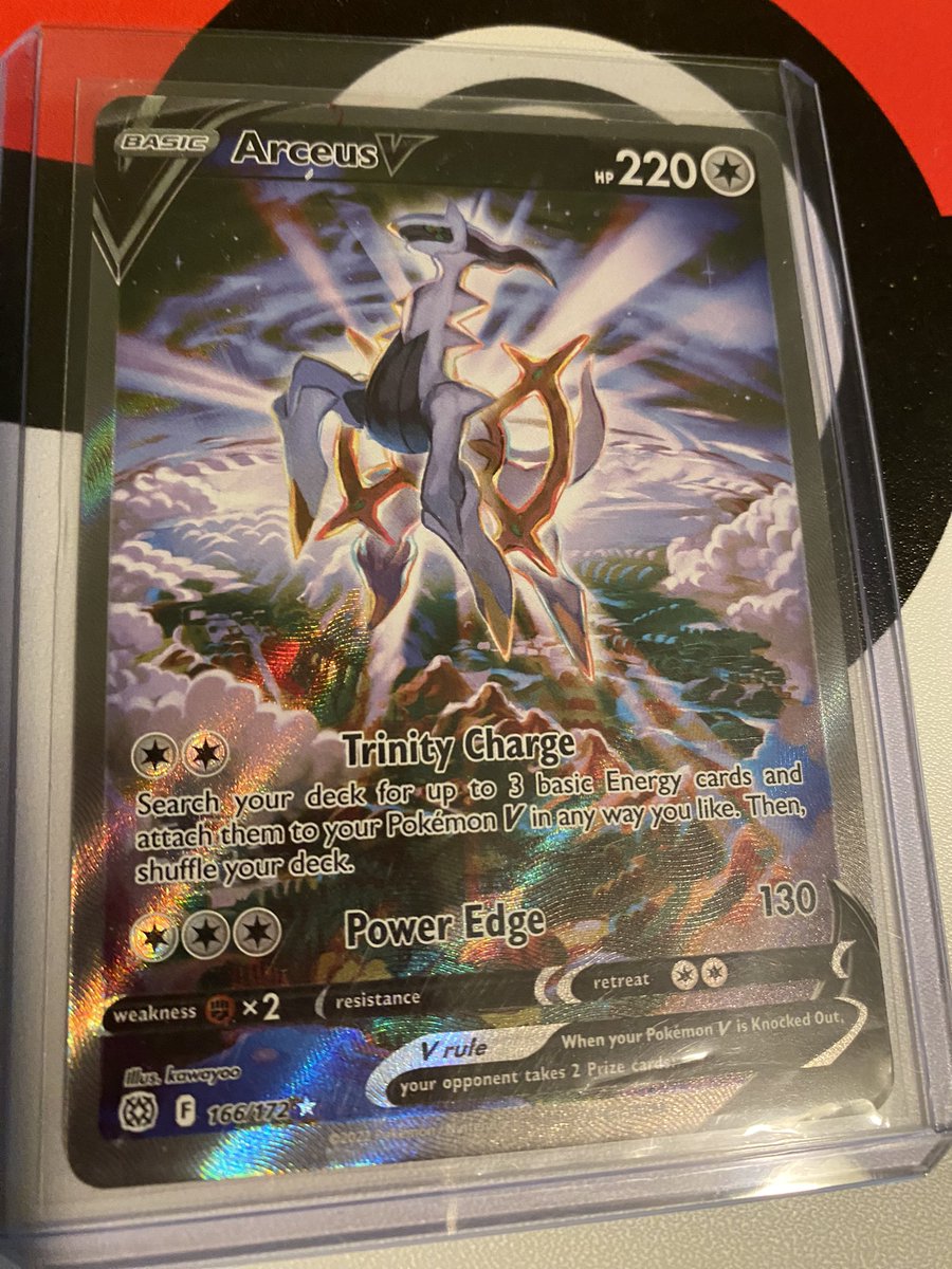 SabreWulf57's tweet photo. hey i got my Arceus V from the mail today i wanna thanks to @packpull for the opportunity to win this card π #Catchem https://t.co/ivNX2Iq597