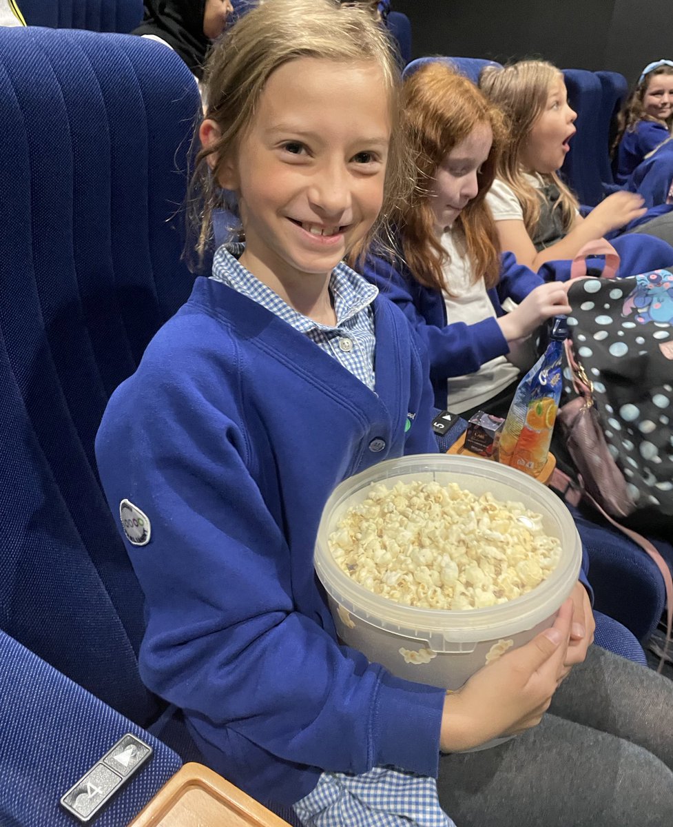 We had a fantastic day at the cinema today watching IF, a lovely movie about the importance of our imagination. (I still can’t believe the size of this popcorn tub! 🍿) @HLC_Primary