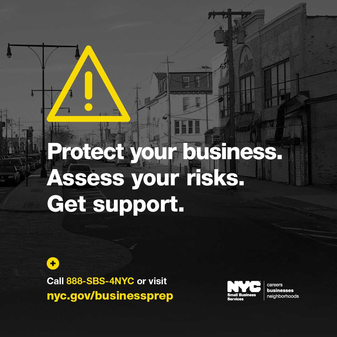 Is your business ready for hurricane season with an emergency plan to protect your employees and your investments? 🌧️🍃🌪️

Explore resources to help prepare your #smallbiz for the unexpected:
nyc.gov/businessprep