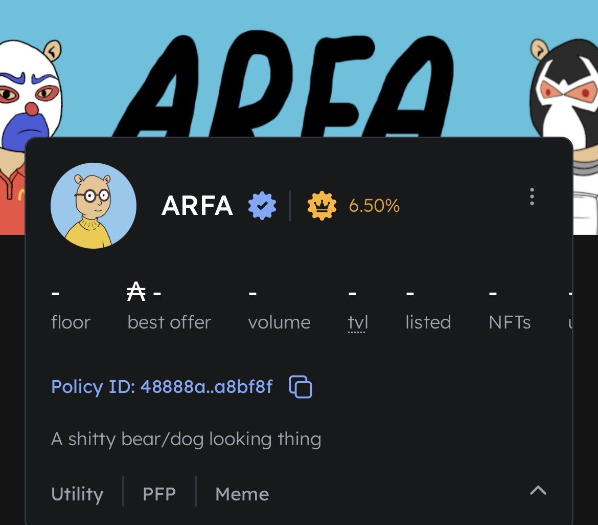 🚨🚨🚨 MINT IS LIVE!!! 🚨🚨🚨

Price-‼️FREE‼️(minus fees)
Provider-<a href="/FOMOonADA/">FOMO</a> 

To mint:
-Like &amp; Retweet 
-DM ARFA 
MUST BE FOLLOWING!!!

Good luck degens