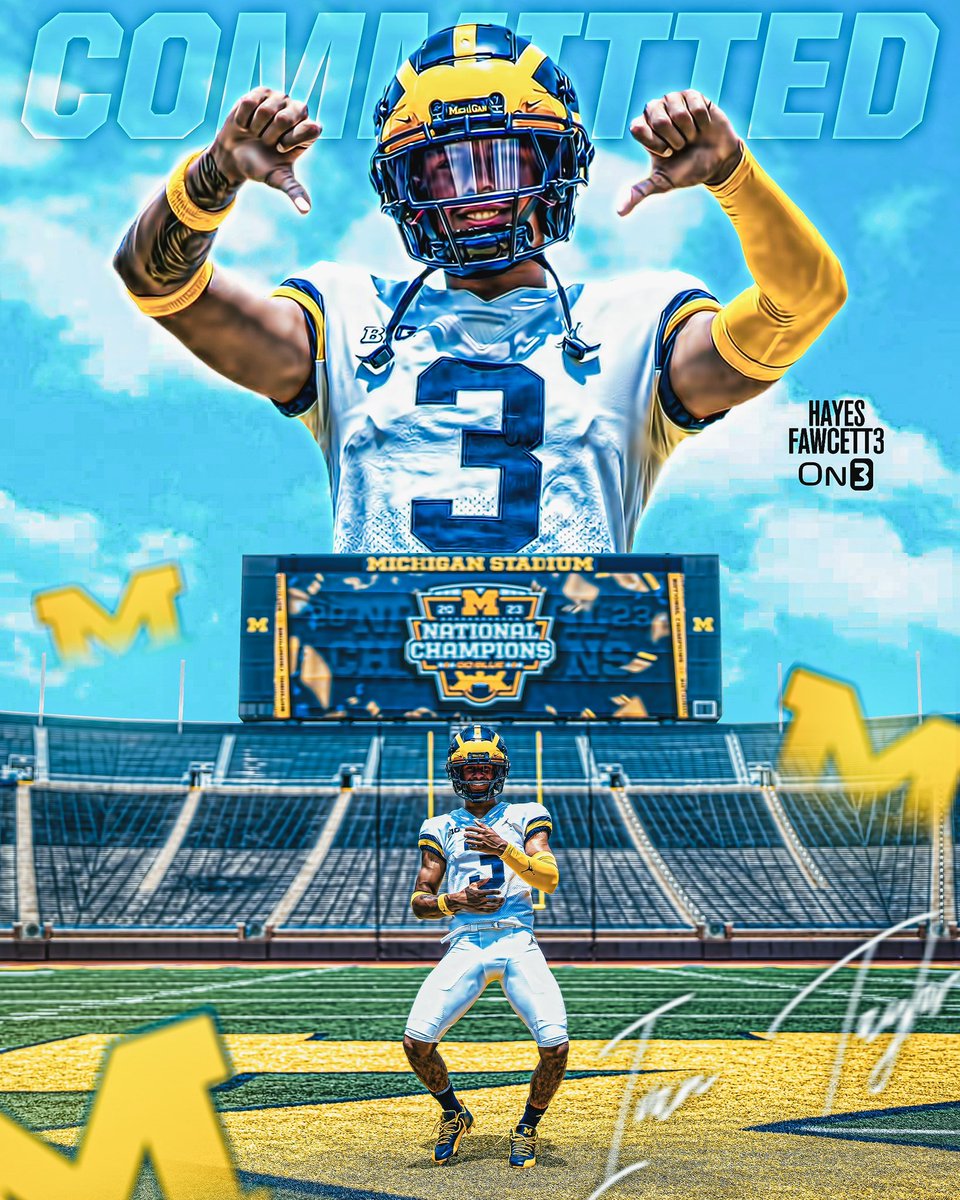 Hayes Fawcett (@hayesfawcett3) on Twitter photo BREAKING: Four-Star Safety Ivan Taylor has Flipped his Commitment from Notre Dame to Michigan, he tells me for <a href="/on3recruits/">Follow @Rivals</a>
The 6’0 180 S from Winter Garden, FL had been Committed to the Fighting Irish since December
Is the son of former NFL CB & 2x Super Bowl Champion Ike BREAKING: Four-Star Safety Ivan Taylor has Flipped his Commitment from Notre Dame to Michigan, he tells me for <a href="/on3recruits/">Follow @Rivals</a>
The 6’0 180 S from Winter Garden, FL had been Committed to the Fighting Irish since December
Is the son of former NFL CB & 2x Super Bowl Champion Ike