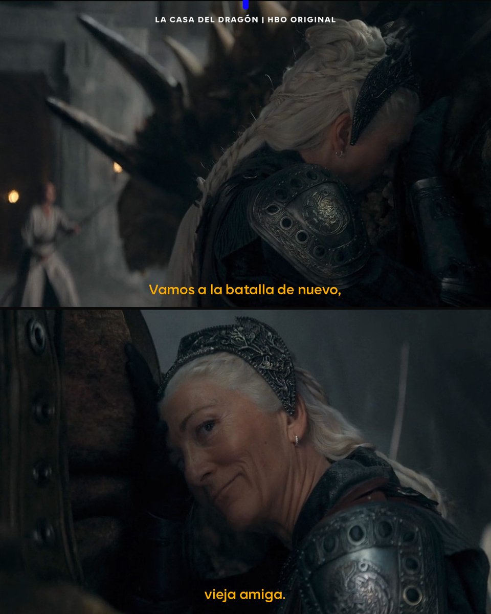 Este memento entre Rhaenys y Meleys y esa última mirada me partieron el corazón. 🐉❤️‍🔥

¿Qué te pareció el último capítulo de #LaCasaDelDragón? 👀