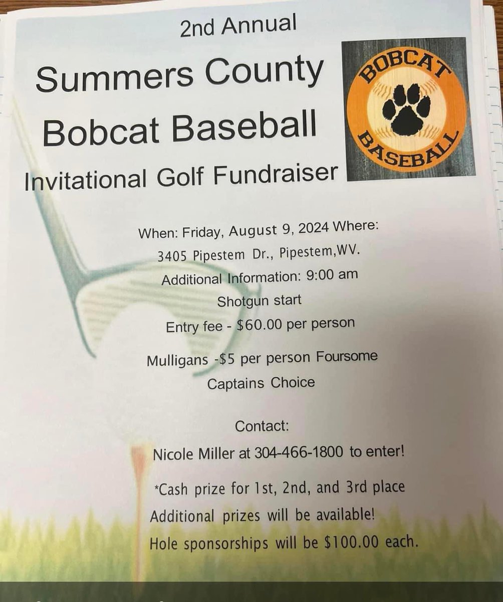 Summers County High School Bobcat Baseball tweet media