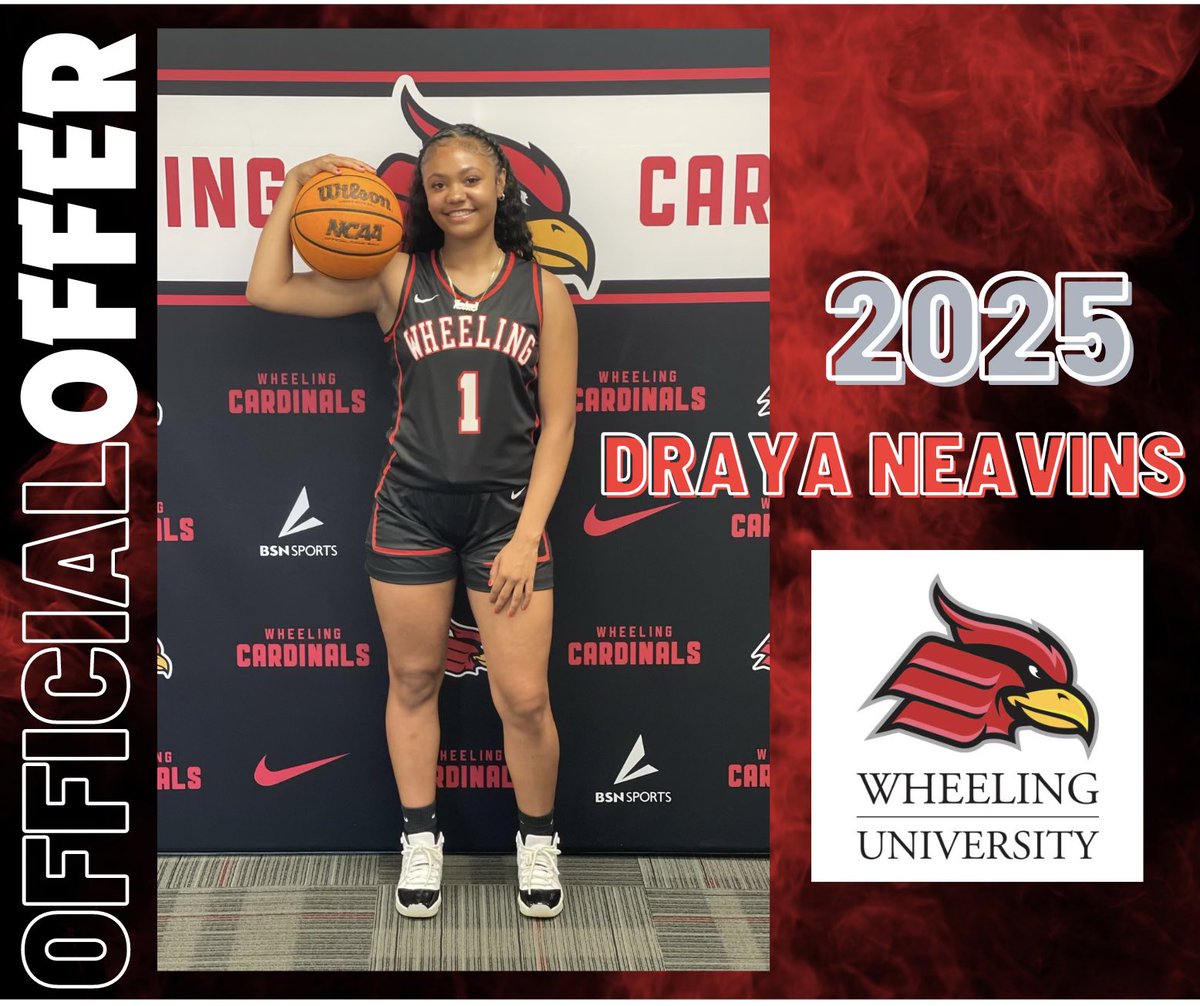 All Glory To God!! After a great visit and conversation with <a href="/nickjaerholt/">Nicholas Kjaerholt</a> &amp; <a href="/ankowals86/">Anna Kowalska</a> I’m blessed to receive my first offer to Wheeling University <a href="/WU_WBB/">Wheeling University WBB</a>!!Thank you for the opportunity!!
<a href="/Keef_Fbe/">Organic dream$ 🪴🐢</a> <a href="/ErieRoyals/">Erie Royals Girls Basketball</a> <a href="/selb_l/">lselb_</a> <a href="/SMACELITE/">SMAC ELITE</a> <a href="/SMACBasketball/">SMAC Basketball</a>