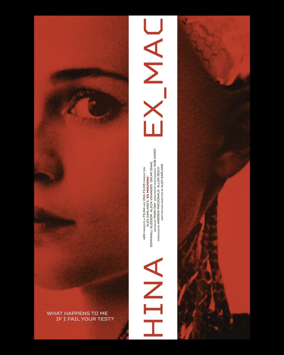 kynposters's tweet photo. Alt posters for EX MACHINA (2014) #exmachina #alexgarland #a24 #a24films #artificalintelligence #movies #movieposter #movieposterdesign #poster #posterdesign #posterspy https://t.co/2sh4ohLQMT