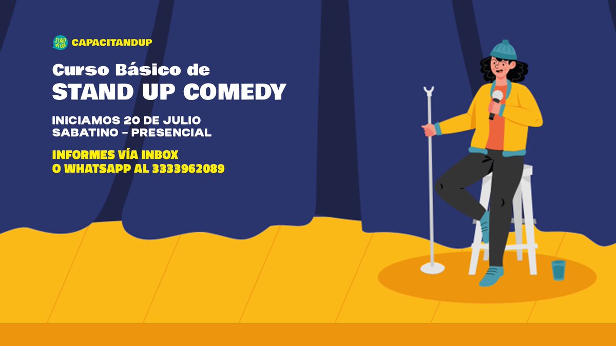 standupgdl's tweet photo. Conoce las herramientas básicas para iniciar en el mundo de Stand Up Comedy.

Mándanos un DM o envía un mensaje de WhatsApp para más información.

¡Queremos que provoques muchas risas! https://t.co/35Sq97SykU