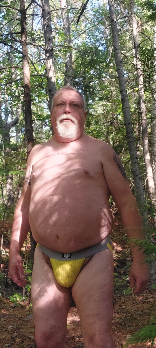 rickonbirch's tweet photo. It's hot and sticky. Let's go for a hike in our jocks https://t.co/RNVGHBIlpT