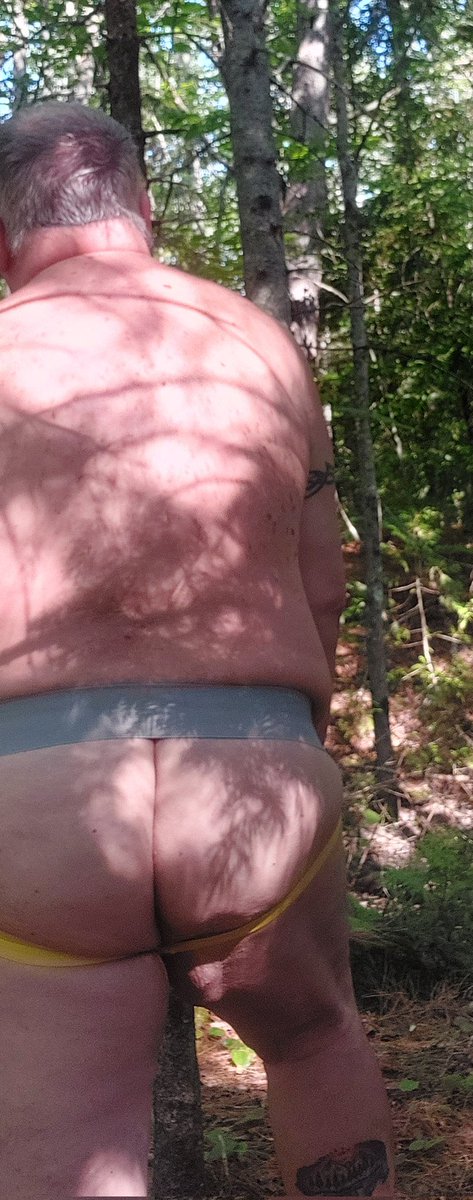 rickonbirch's tweet photo. It's hot and sticky. Let's go for a hike in our jocks https://t.co/RNVGHBIlpT