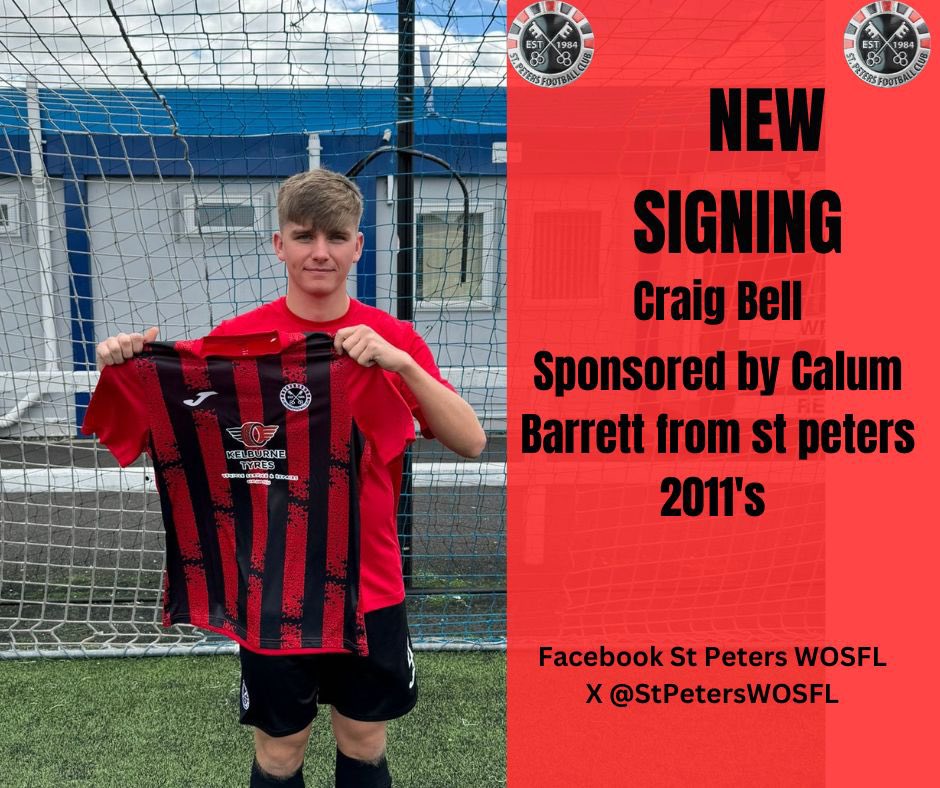 ✍️ Signing Number 2 ✍️ 

The club are delighted to announce last season's 20s captain Craig Bell has stepped up to the senior squad, great to see another player coming through our pathway. 

Craig has been kindly sponsored by Calum Barrett from our 2011s.
