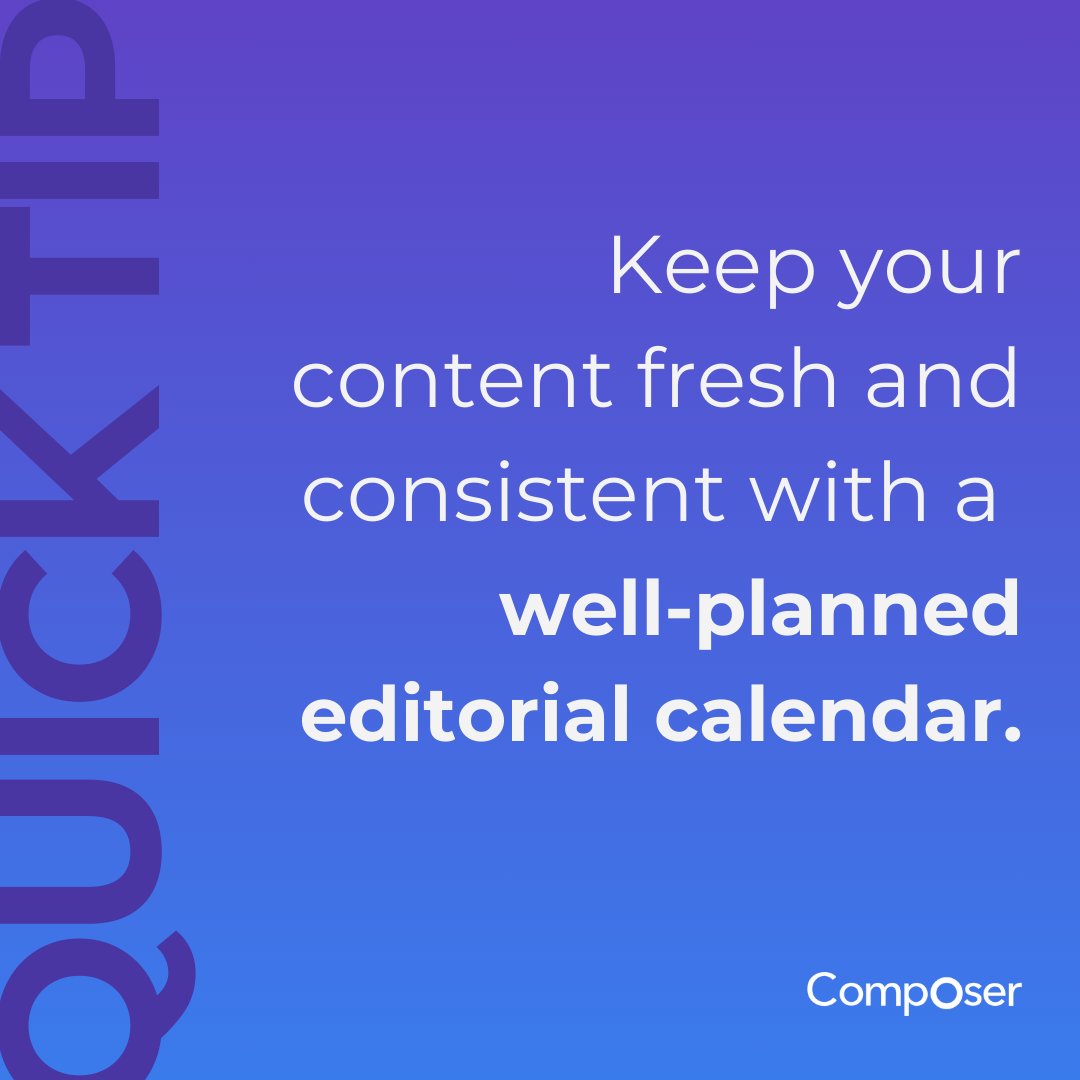 🗓️ Want to keep your content fresh and consistent? A well-planned editorial calendar is your secret weapon! 🎯✨ Find out how you can elevate your content game with us at composerapp.ai.

#ContentStrategy #EditorialCalendar #Consistency #ComposerAppAI