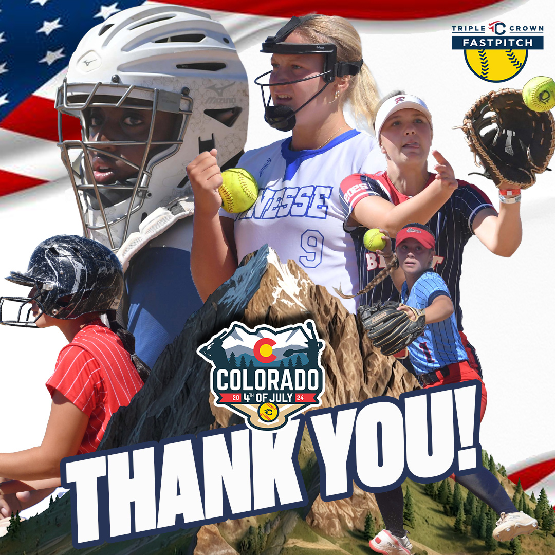 An enormous THANK YOU to all the players, parents, coaches, college coaches, staff, partners, umpires and our incredible field crews who made 2024 #COSparkFire such an great experience! 

We look forward to seeing you all back in Colorado in 2025!  🇺🇸  🥎 #IPlayTCS