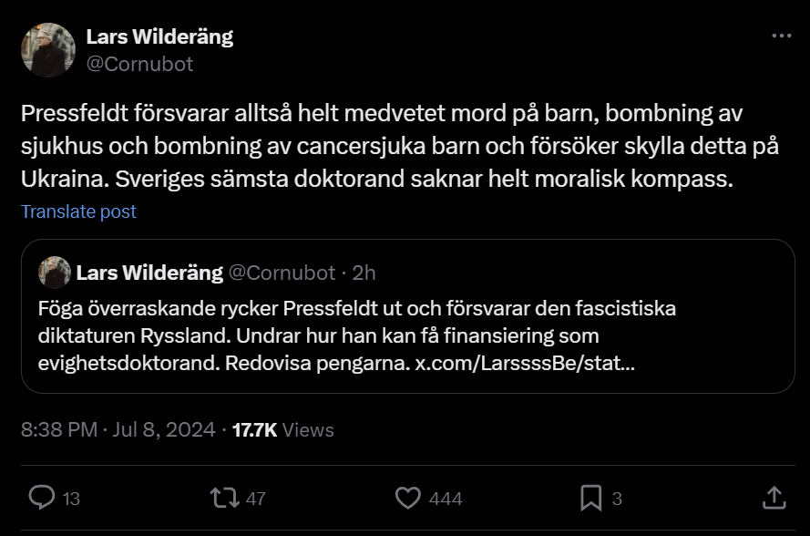 Victor Pressfeldt tweet media