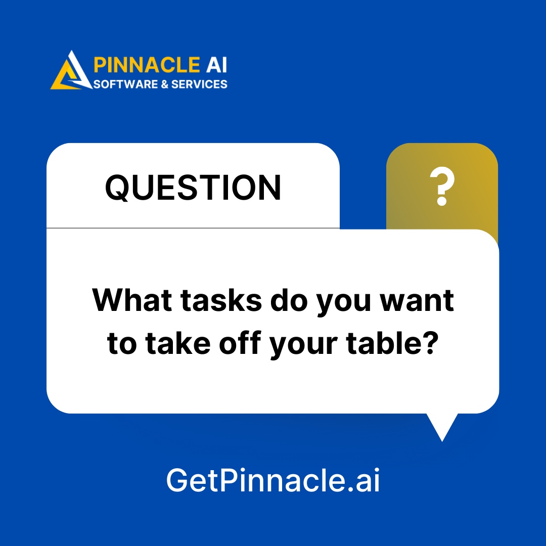 getpinnacleai's tweet image. What do you wish to get rid of in your lists of tasks?

Comment below and let&apos;s see how our virtual assistants can help! 👇

#PinnacleAI #VASolutions #StreamlineYourBusiness