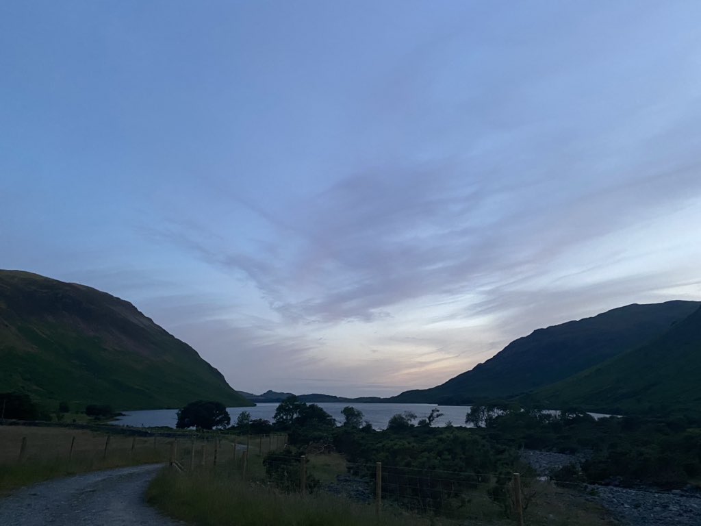 Golds have arrived safely in the Lakes, here is the view shortly outside of our campsite
