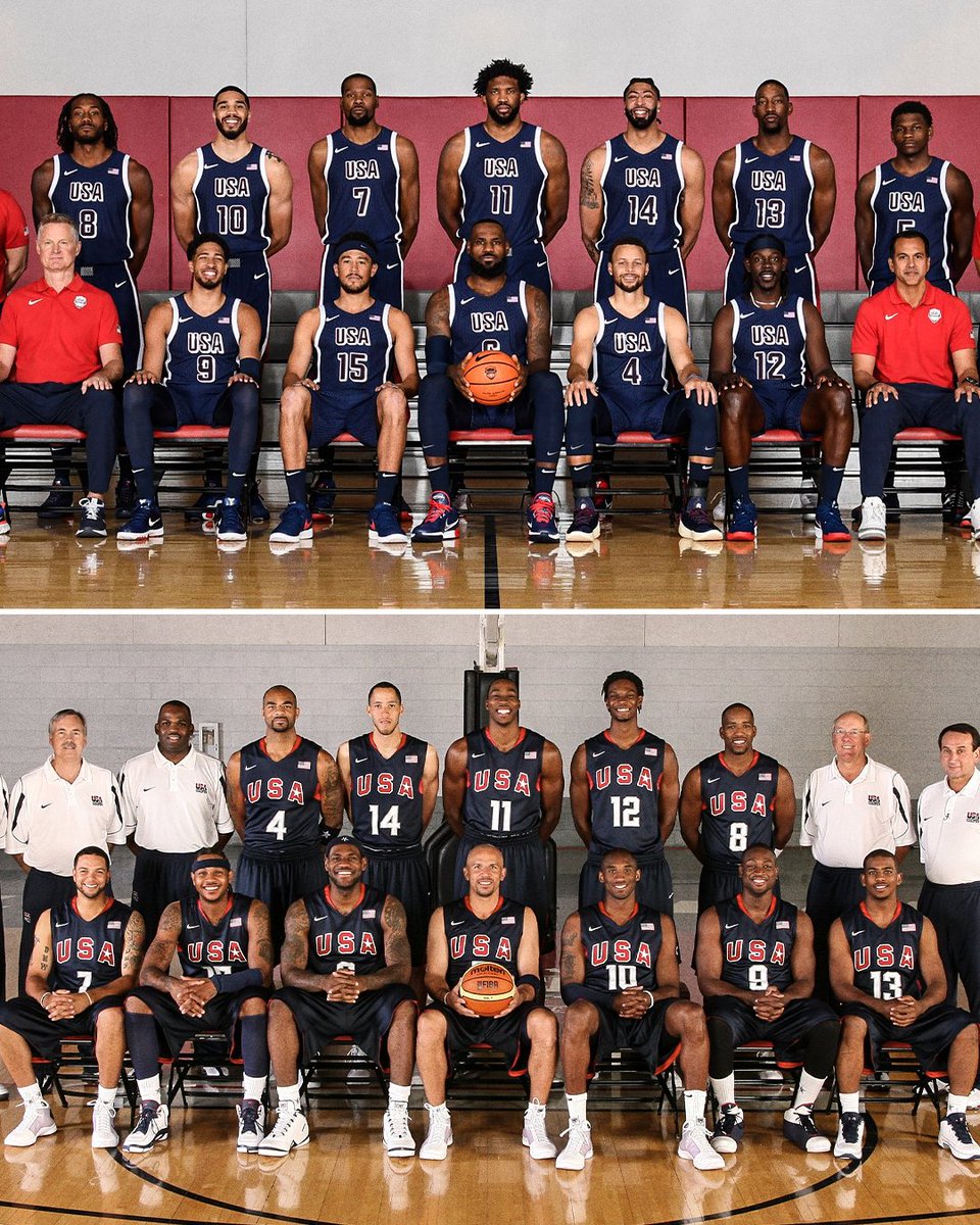 SportsCenter's tweet image. Who's winning this battle of Team USA: 2024 or 2008? 🇺🇸🤔