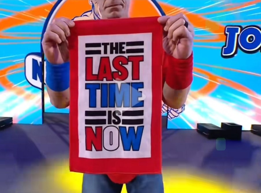 NVRSRS's tweet photo. His last promo better not end with the whole crowd saying, "You can't see me."
 I will cry. 
#WWE #ThankYouCena https://t.co/IhZTDwHBMK