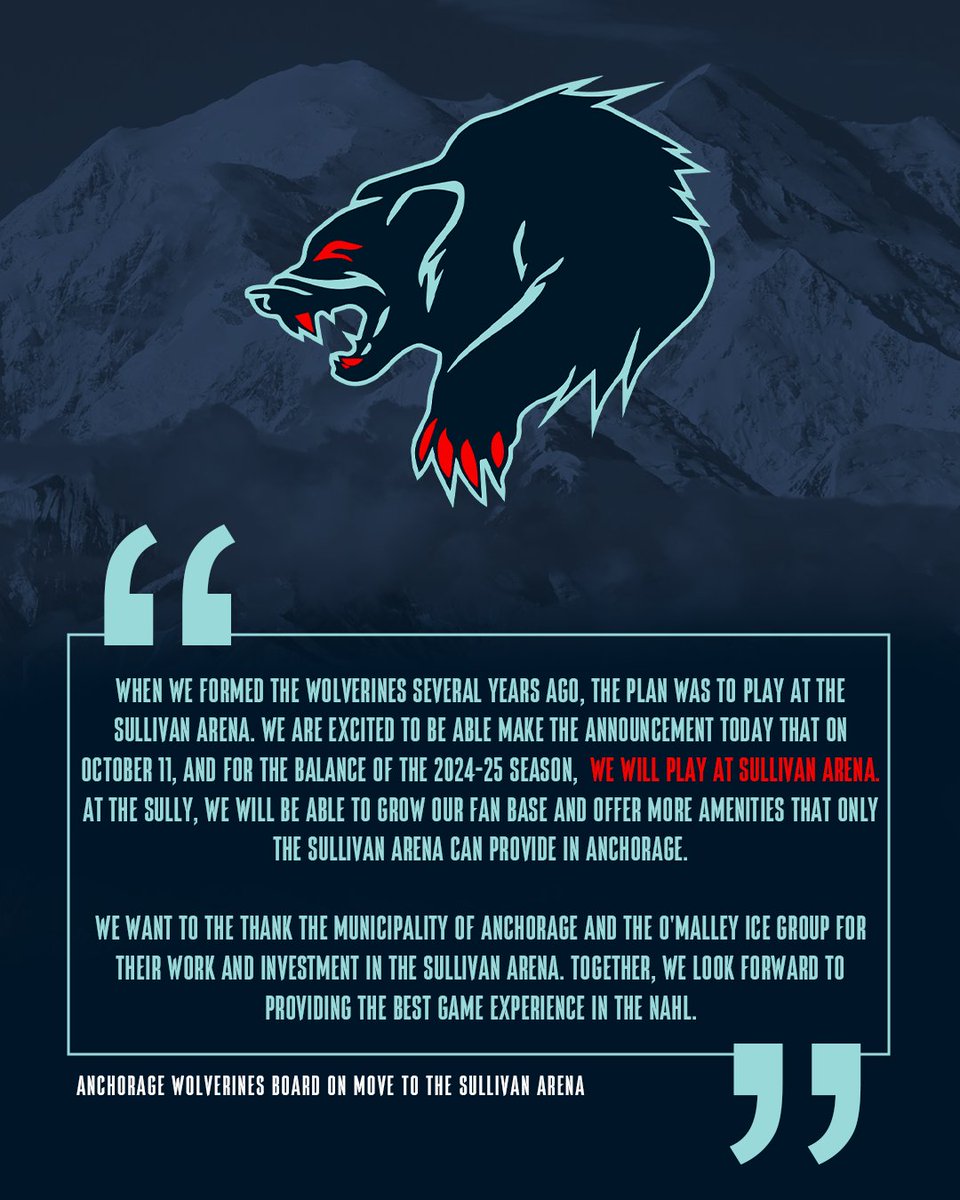 Anchorage Wolverines tweet media