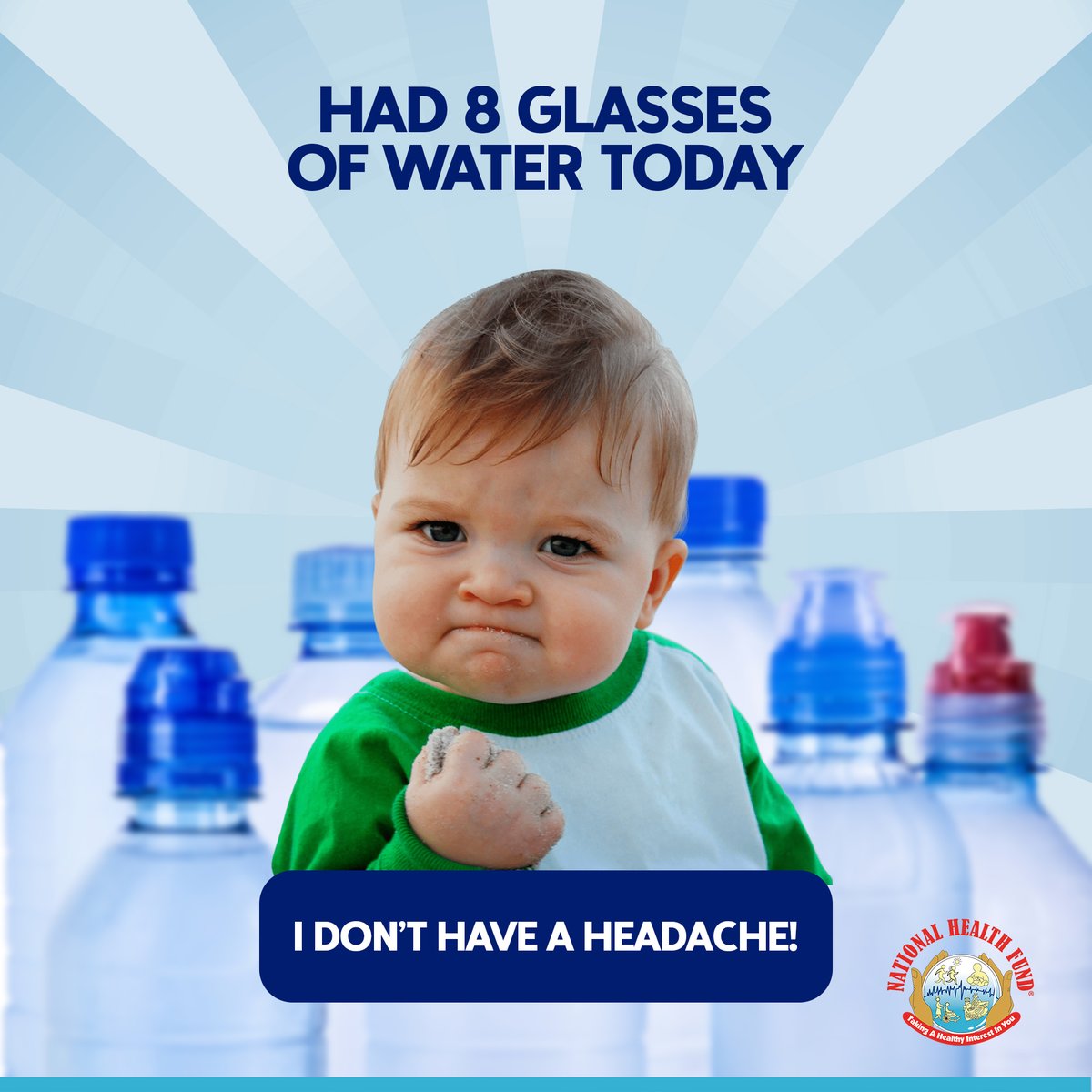NHFJamaica's tweet photo. The summer is back and so is the heat!
How many glasses of water have you had today?
If it's less than 8 then grab another and #StayHydrated!
#WaterIsLife #SummerHydration #NHFCares https://t.co/b1bEEFQKDA