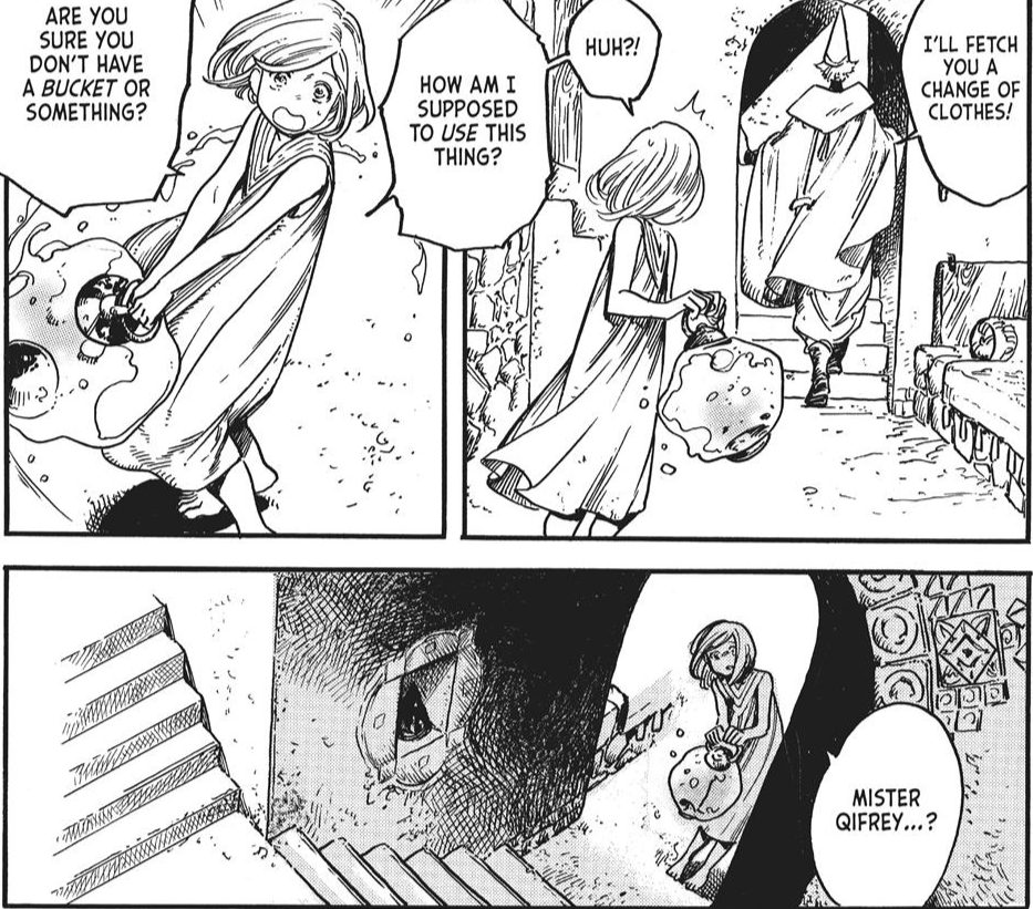 gay_catalyst's tweet photo. there is also this staircase, the bathroom, and this path from the kitchen which i'm unsure about. it may be strange, but clearing up the layout has rapidly become one of the things i'm most excited for the anime. https://t.co/zUztRqtJcQ