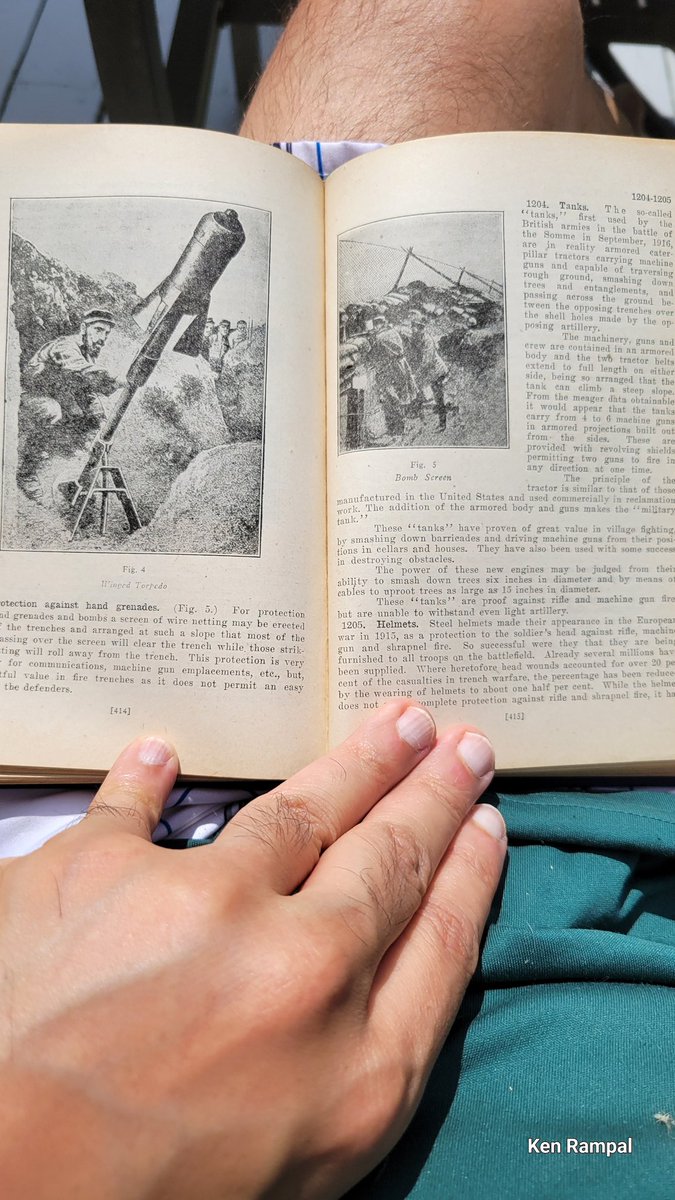 SiriusParadox's tweet photo. #WWI manual from #1917. Only few in such good condtn. I like these manuals bc they're no nonsense: Just information,information,information, followef by a problem set that you're supposed to memorize,and #maps to plot solution.#DoEd could learn from this. #history #SummerReading https://t.co/ZRmMaT7dLW