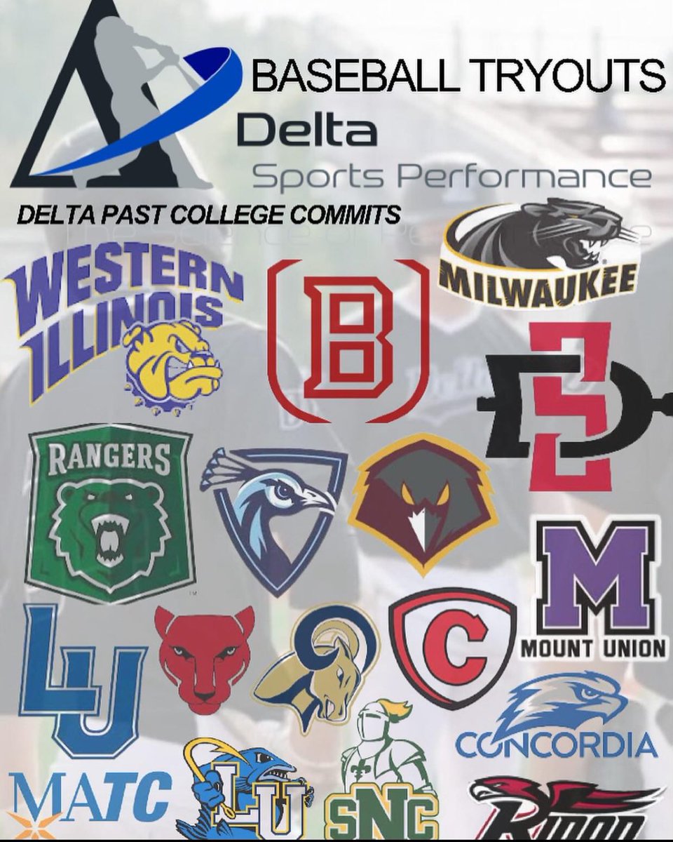 deltamilwaukee's tweet image. Delta Baseball Tryouts July 23rd- July 24th!

Click the registration link below for more details!!

#developmentmatters 

deltasportsperformance.com/delta-baseball…