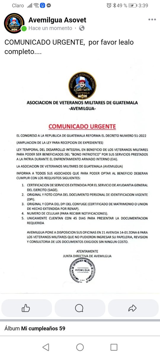 COMUNICADO URGENTE, por favor lealo completo.. <a href="/RMendezRuiz/">Ricardo Mendez Ruiz</a> <a href="/Asojure2/">asojure Guatemala</a> <a href="/VENENO_CRUZ/">Luis Enrique Cruz</a>